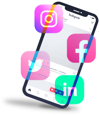 Telemóvel com redes sociais